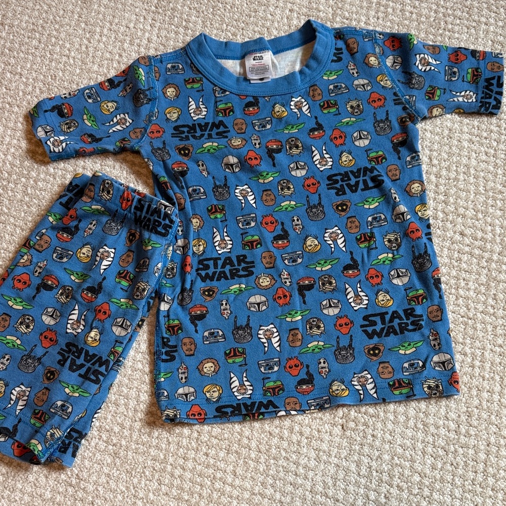 Hanna Andersson Star Wars Short Johns Pajama Set